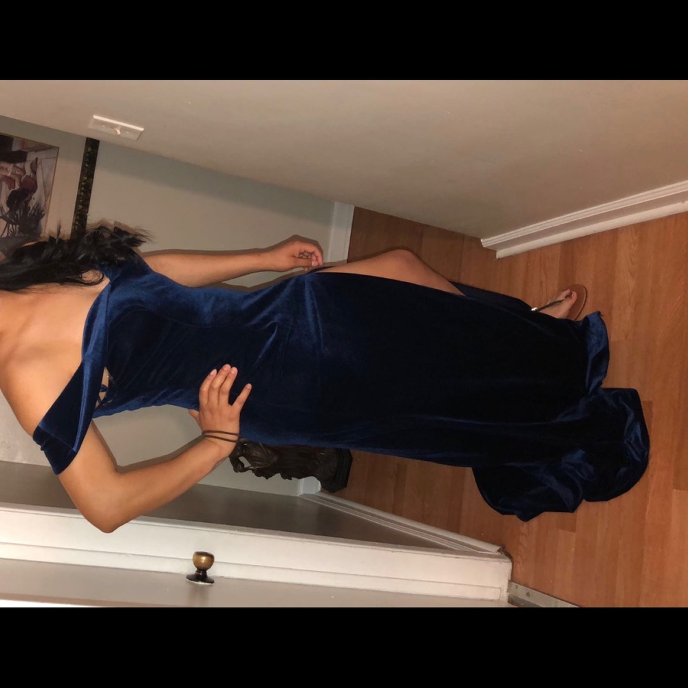 Navy blue prom dress